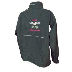 Team Chrysler Jeep Dodge Light Jacket Windbreaker Men's Large Black